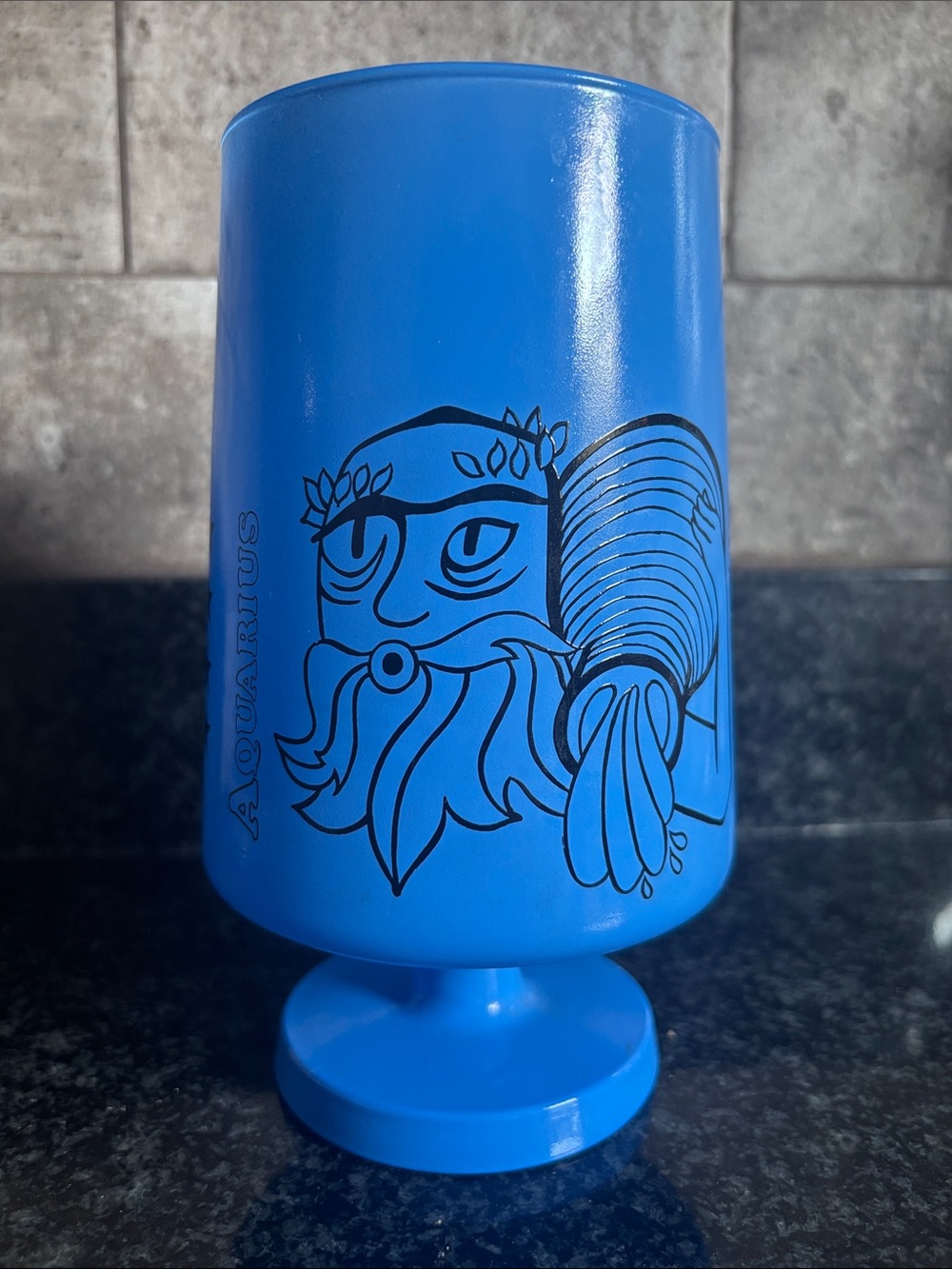 Aquarius Blue Indiana Glasd